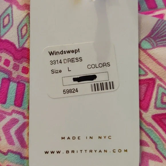 Britt Ryan Windswept Dress NWT Size Large - Picture 10 of 10